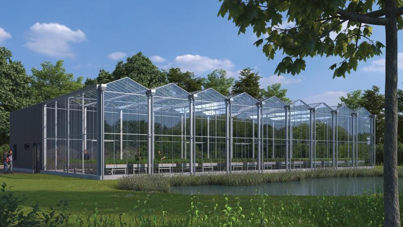 Computersimulatie van hoe het nieuwe test- en innovatiecentrum van Siltech er uit moet komen te zien.