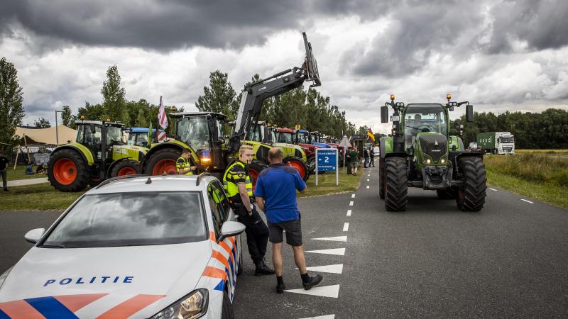 In tegenstelling tot eerder boerenprotest waren op 11 maart geen tractoren toegelaten in het centrum van Den Haag.