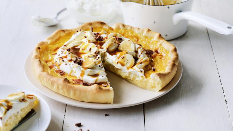 Rijsttaart met slagroom, banaan en gezouten karamel 02