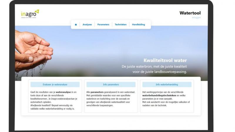 Inagro stak zijn populaire Watertool in een nieuw digitaal jasje.