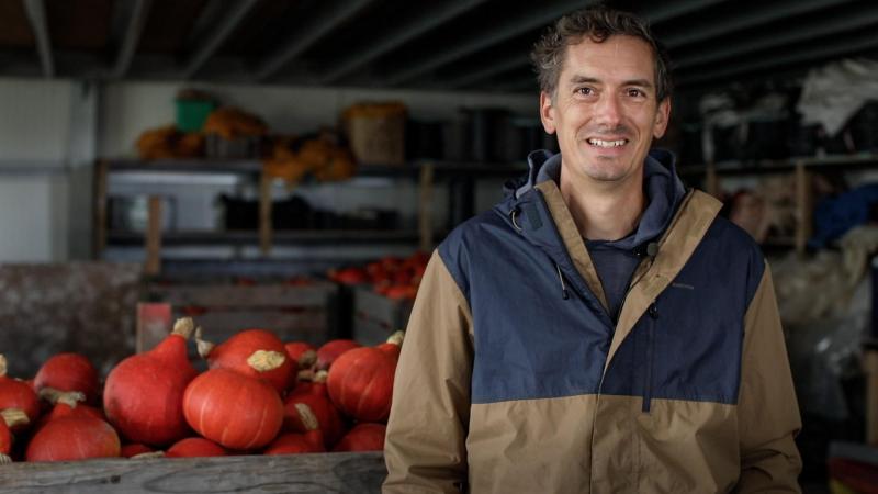 Lieven Devreese van boerderij het Polderveld in Knokke-Heist won de EU Organic Award omwille van zijn samenwerking met AZ Zeno.