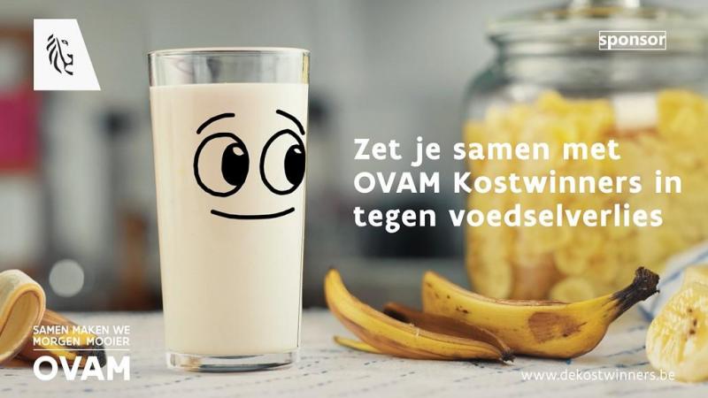 Met de Kostwinners voert OVAM campagne tegen voedselverlies komende maanden.