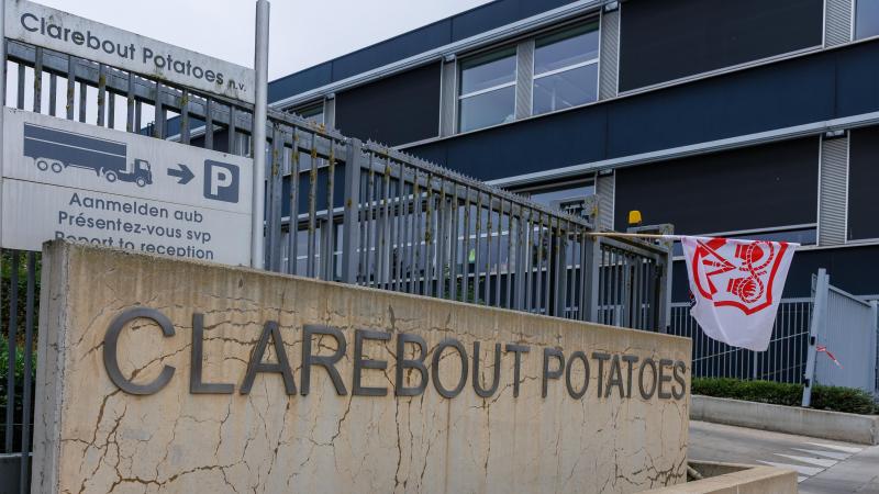 Bij Clarebout Potatoes wordt al een week gestaakt.