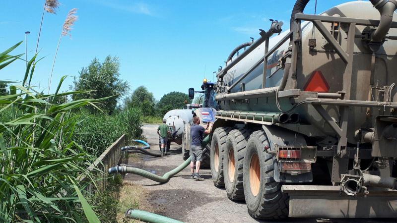 Dankzij het wisselvallige weer met hevige buien kan het oppompverbod worden opgeheven.