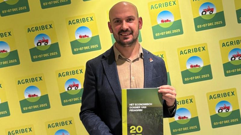Hans Verstreken presenteerde op Agribex het Economisch Dossier van Fedagrim.