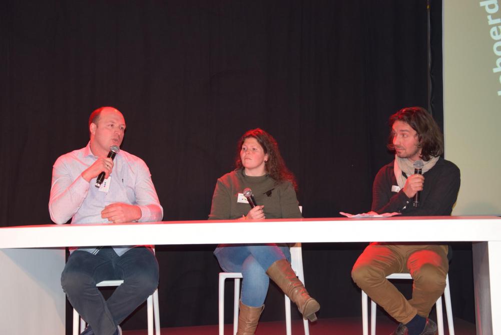 Tijdens de inspiratiesessie landbouwverbreding tijdens de Agridagen werden verschillende ondernemers uitgenodigd om te spreken over hun ervaringen.