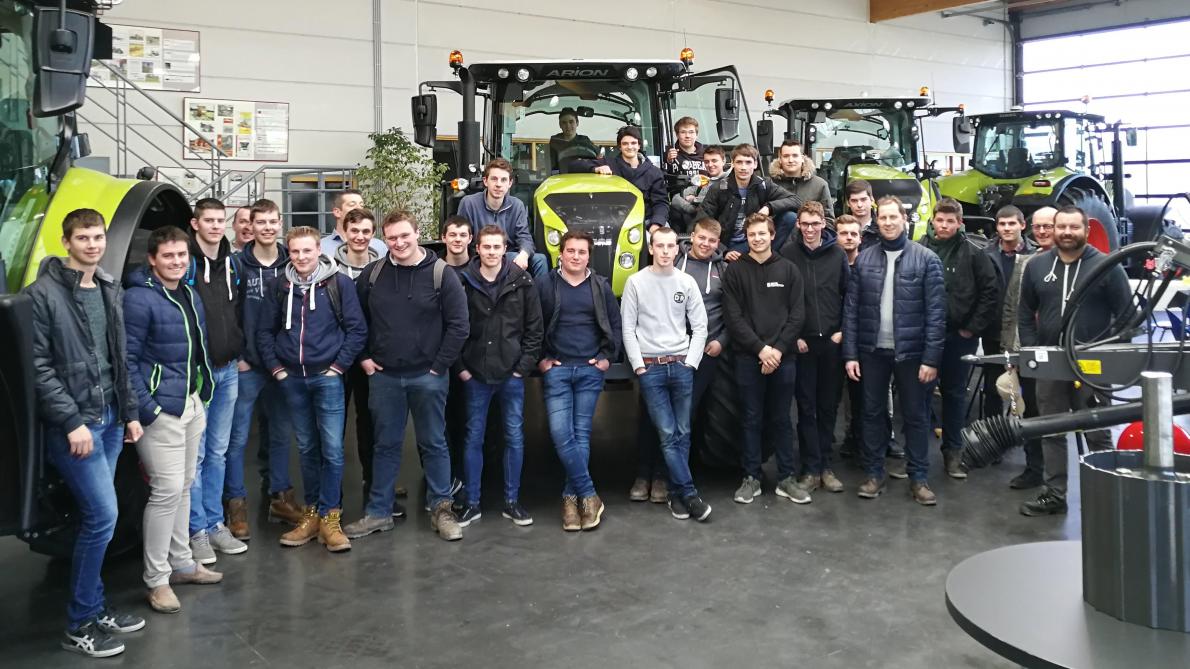 Net voor de paasvakantie werd nog een groep zevendejaarsstudenten ‘Landbouwmechanisatie’ uit Gent verwelkomd bij AG-Tec in Fernelmont.