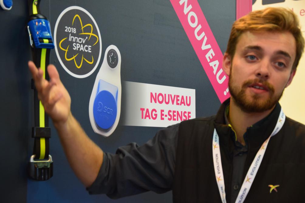 De eSense Flex Tag, een oormerk met sensor dat correspondeert met het SenseTime concept, ontving drie sterren van de Innov’SPACE jury.