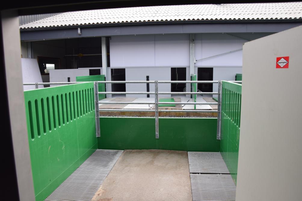 De stallen zijn gelijkaardig opgebouwd, met dezelfde voeder- en drinkbakken,  en groene accenten in de buitenloop, voor maximale rust.