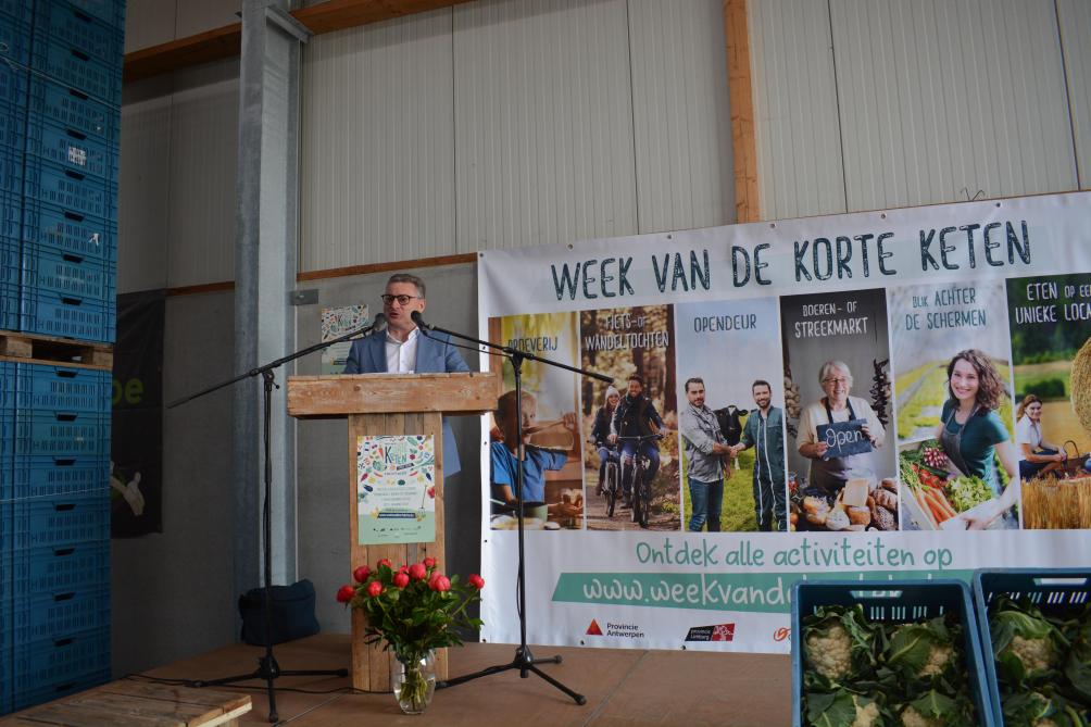 Minister Van den Heuvel sprak tijdens het evenement zijn vertrouwen in de korte keten uit.