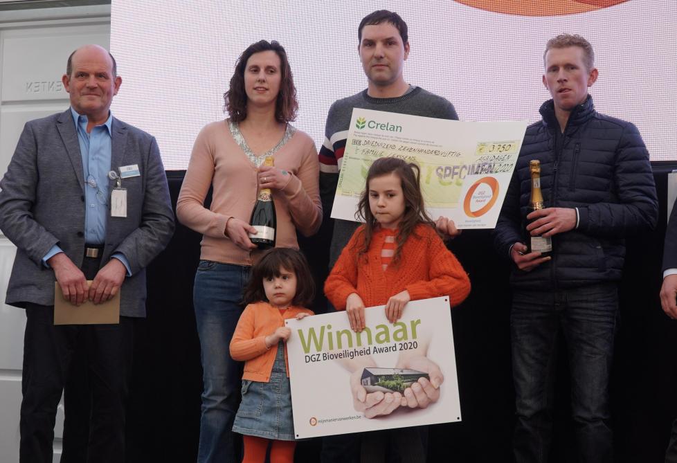 In deze categorie nam de familie Leyssens van Hof Berchemveld uit Sint-Laureins-Berchem de hoofdprijs (3.750 euro) in ontvangst.