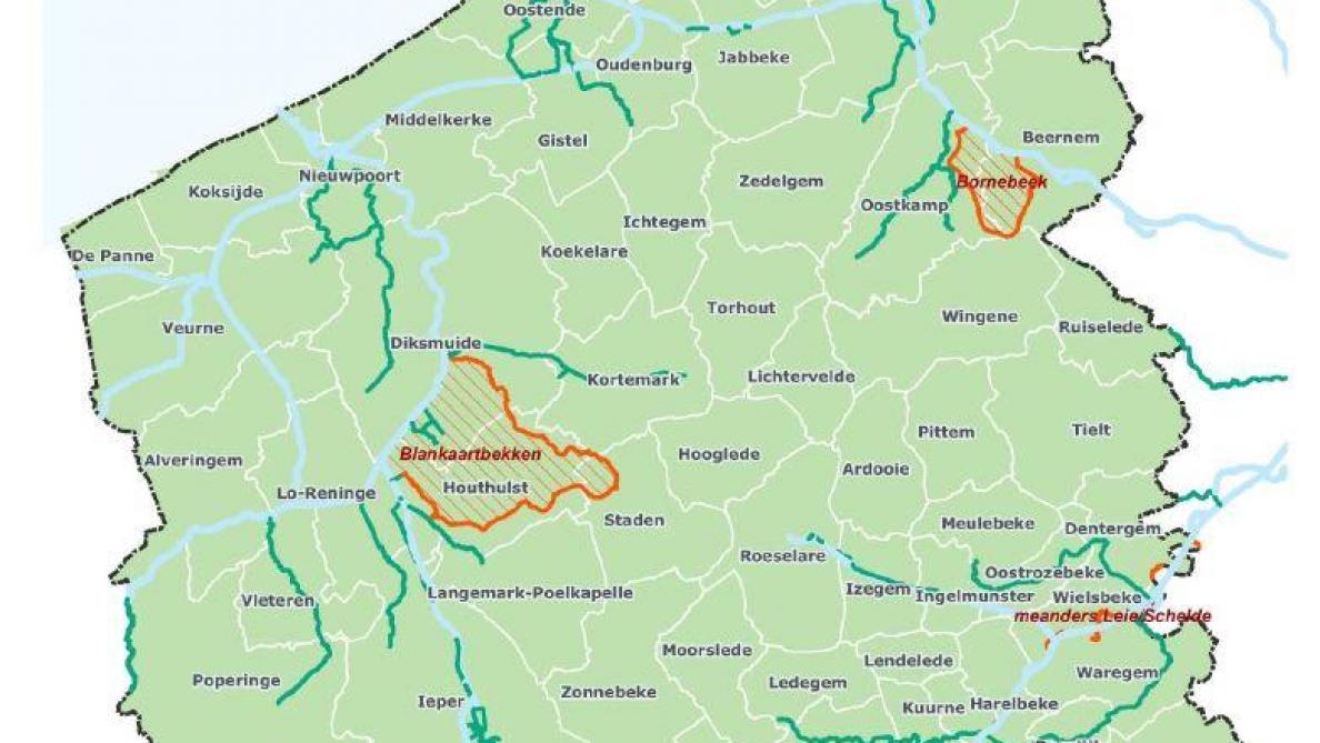 In het Blankaartbekken blijft het captatieverbod van kracht, alsook voor het stelsel van de Bornebeek en de afgesloten meanders van de Leie en de Schelde.