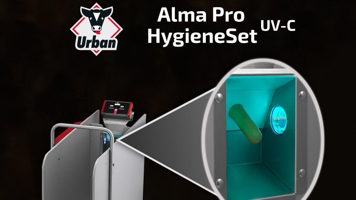 De Alma Pro Hygieneset vermindert met UV-stralen op een veilige, efficiënte en chemicaliënvrije manier de hoeveelheid microben in de kalverdrinkautomaat.