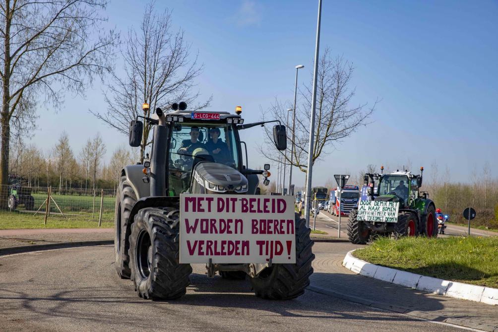 De boodschap van de jonge boeren richt zich tot de Vlaamse regering.