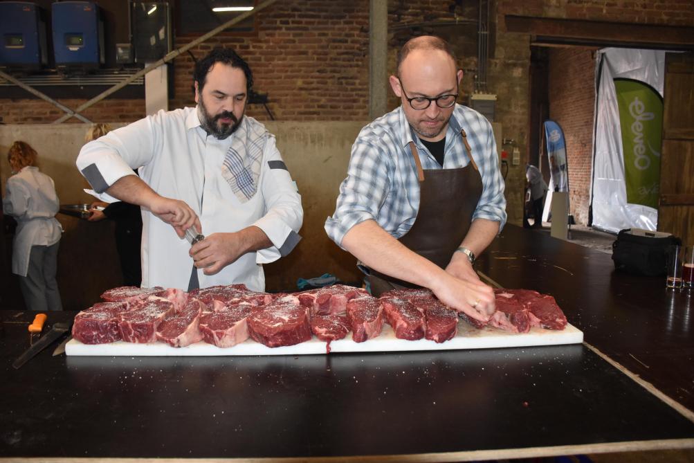 Volgens Didier Petry is het BBB-vlees het beste ter wereld, maar het is onvoldoende aanwezig in onze restaurants.
