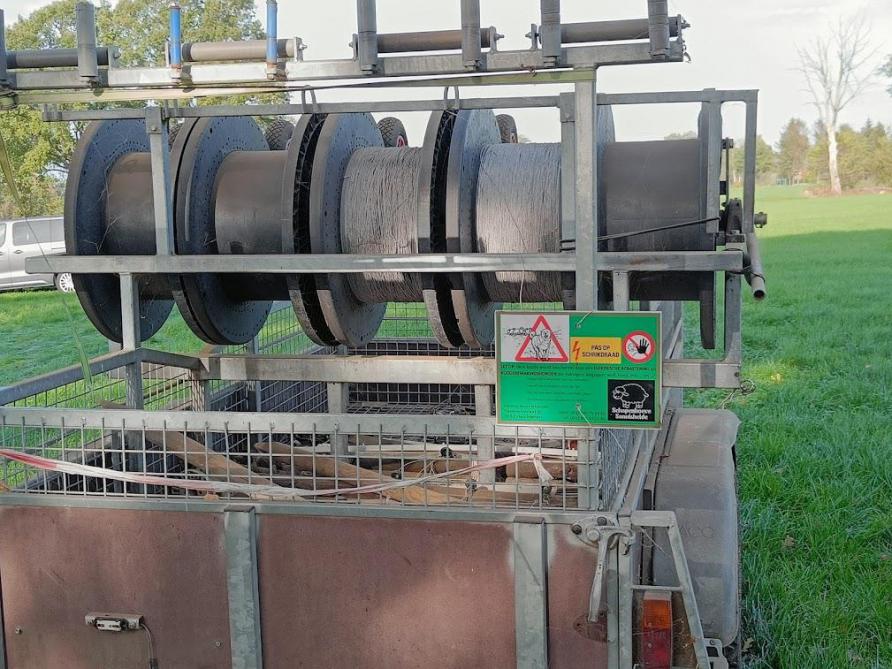 Draadspanner voor aanhangwagen voor grote afstanden