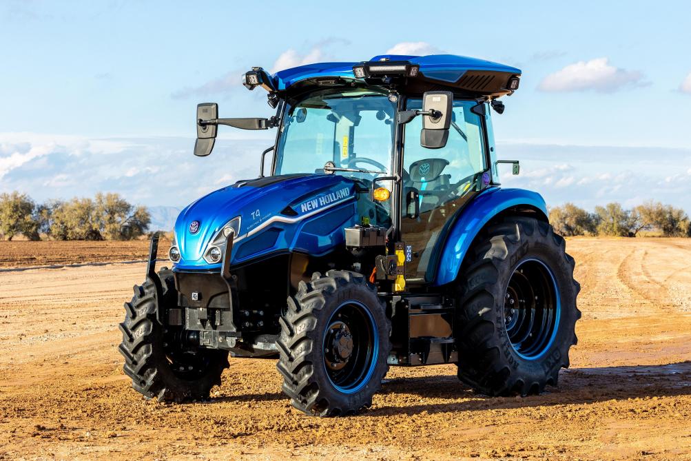 De T4 Electric Power is een prototype van een volledig elektrische tractor met autonome functies.