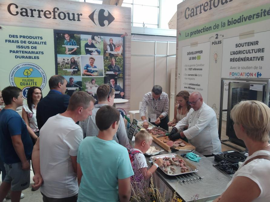 Bij Carrefour geven ze aan dat ze steeds willen luisteren naar de landbouwsector.
