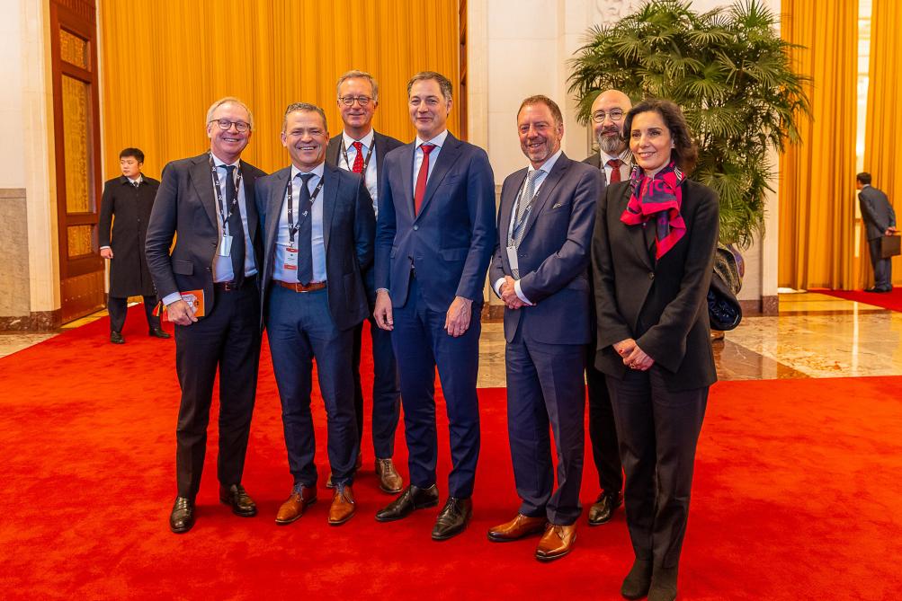 De Belgische delegatie naar China in januari.