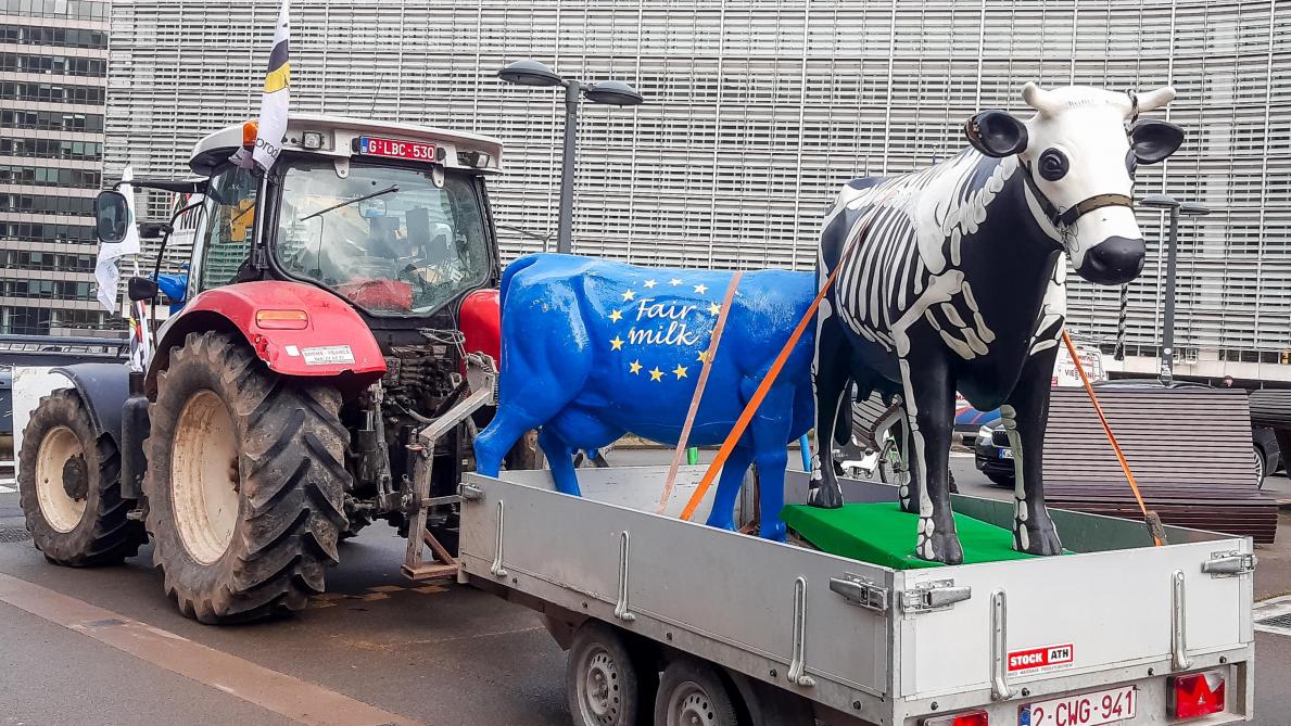 EMB-voorzitter Kjartan Poulsen zegt dat de melkveehouders uit hun werk geen deftig inkomen kunnen halen.