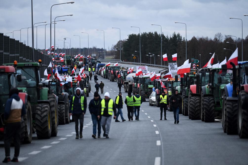Op dinsdag 20 februari begon een nieuwe blokkade van Poolse boeren aan de Pools-Oekraïense grens.