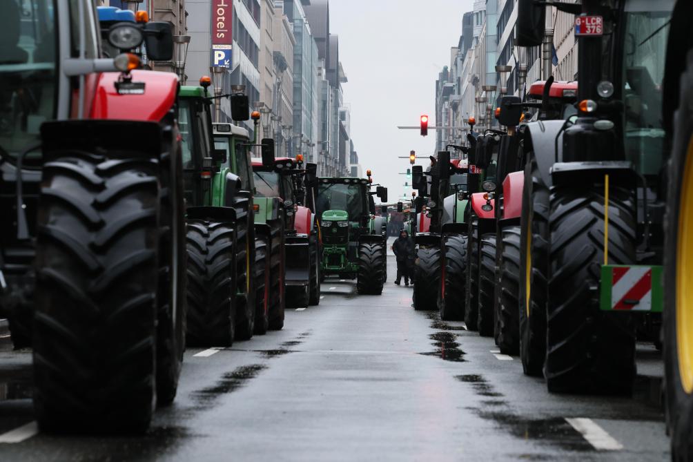 De Vlaamse landbouworganisaties Algemeen Boerensyndicaat (ABS), Boerenforum, de Verenigde Jonge Landbouwers, Boerenbond en Groene Kring zijn aanwezig op de actie in Brussel.