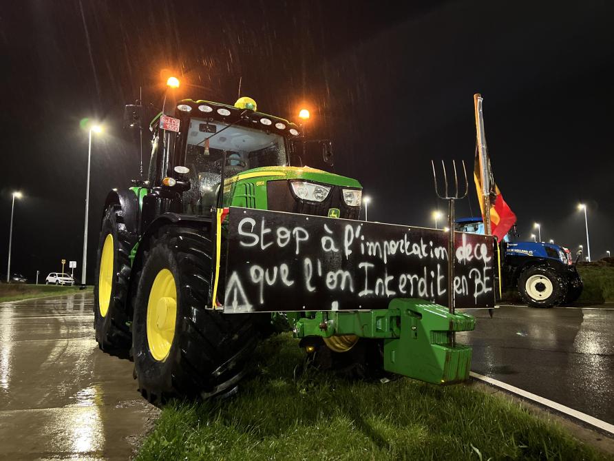 De protestactie van Waalse boeren te Luik zal ongeveer 24 uur duren.