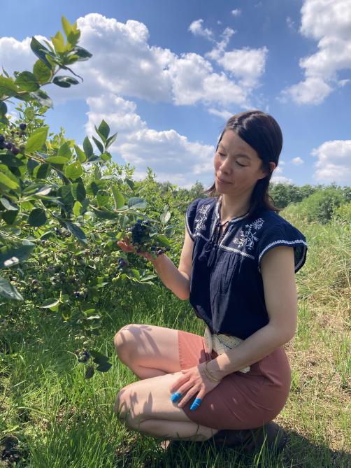 Nele Quick groeide op tussen de bosbessen en is er nooit meer weggeraakt.