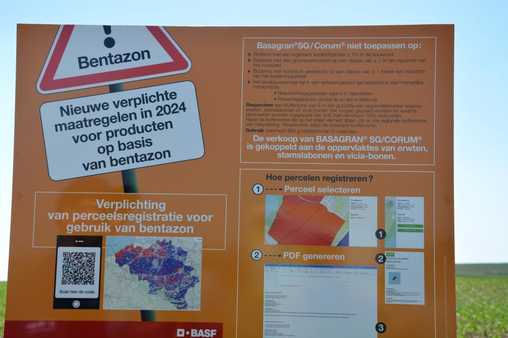 Elke teler moet zich aan de regels voor het gebruik van bentazon houden, zo niet zal de erkenning van deze actieve stof worden ingetrokken.