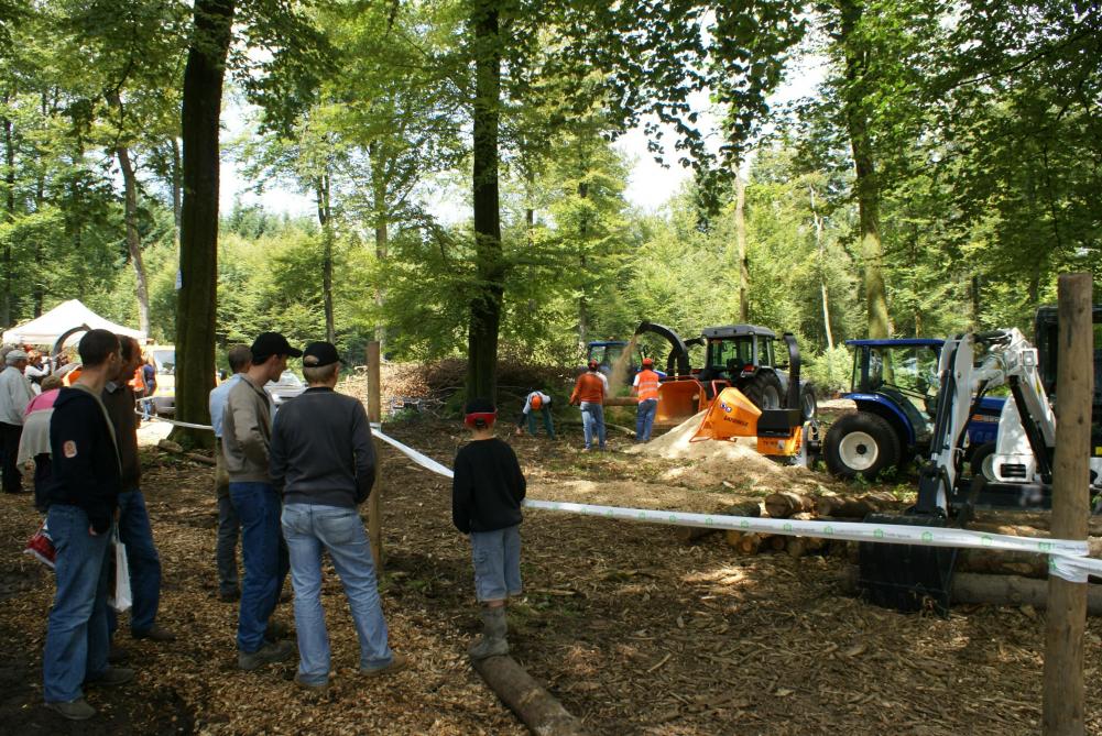 Vandaele demonstreert met plezier tijdens Demo Forest.