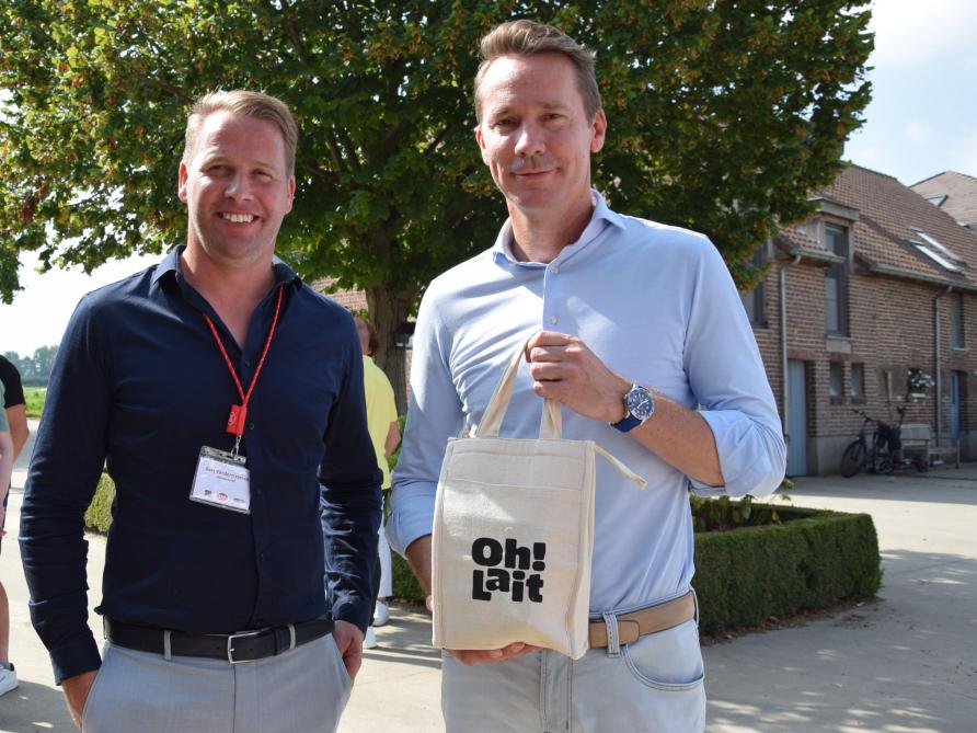 Bart Vanderstraeten met minister Brouns.