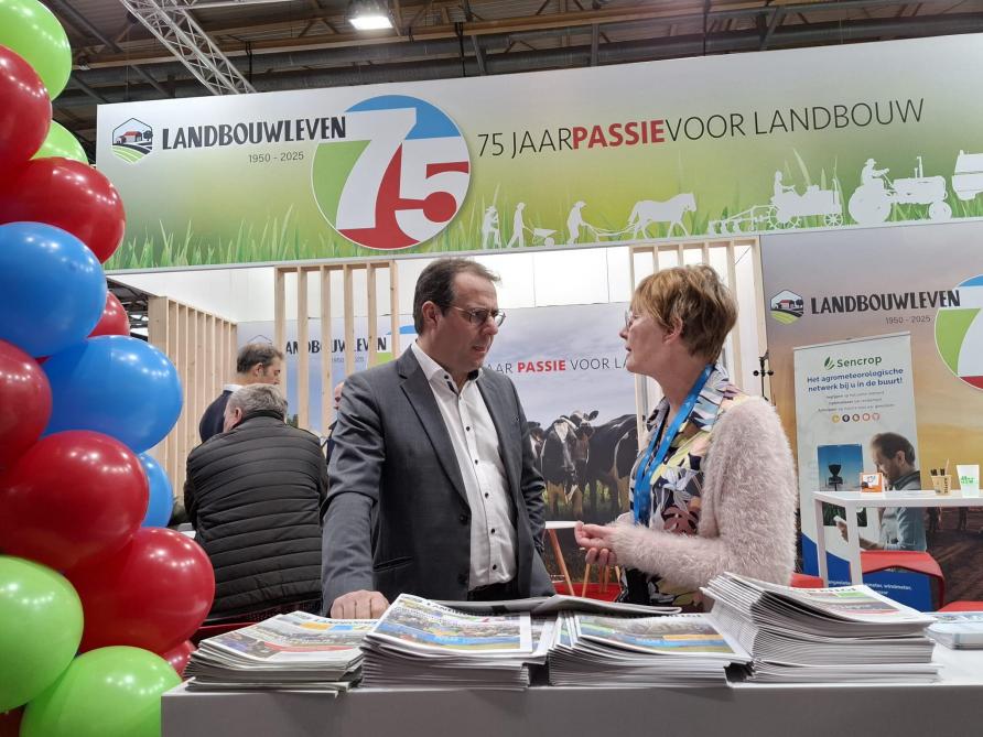 Later bracht ook nog federaal minister van Landbouw David Clarinval een bezoek aan de stand van Landbouwleven.