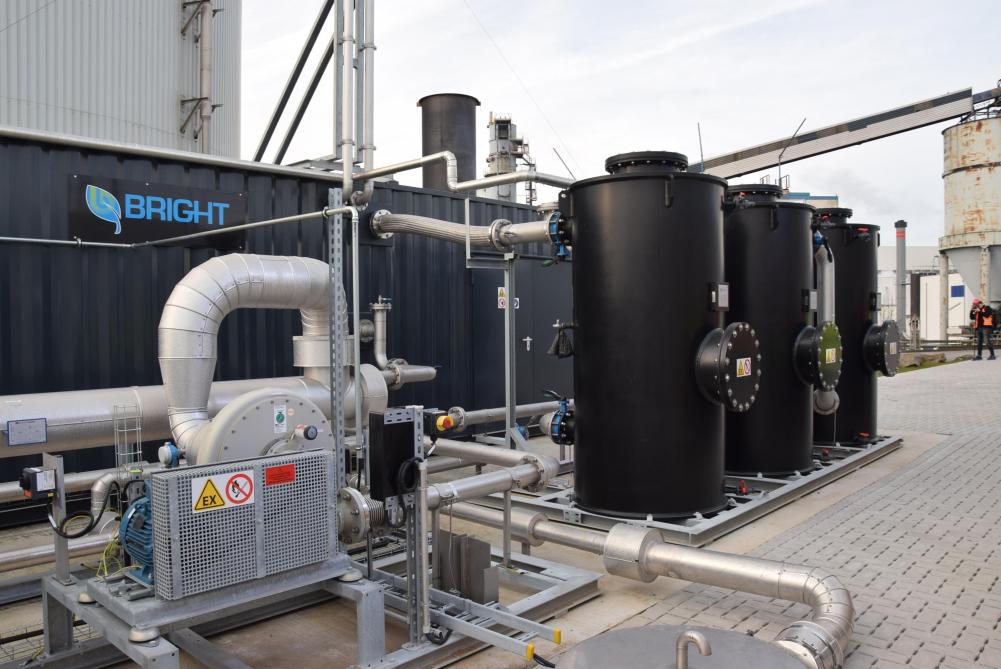 Op de Tiense site wordt ook biogas opgewaardeerd tot biomethaan.