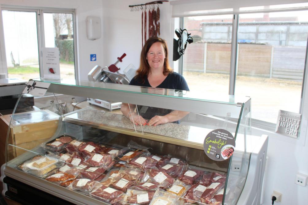 De hoevewinkel in een omgebouwde container kwam er net in de coronaperiode.