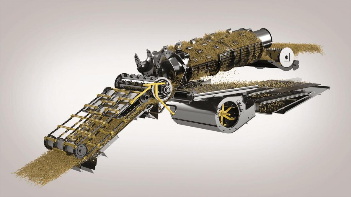 Schematische voorstelling van  de Twin Rotor-techniek.