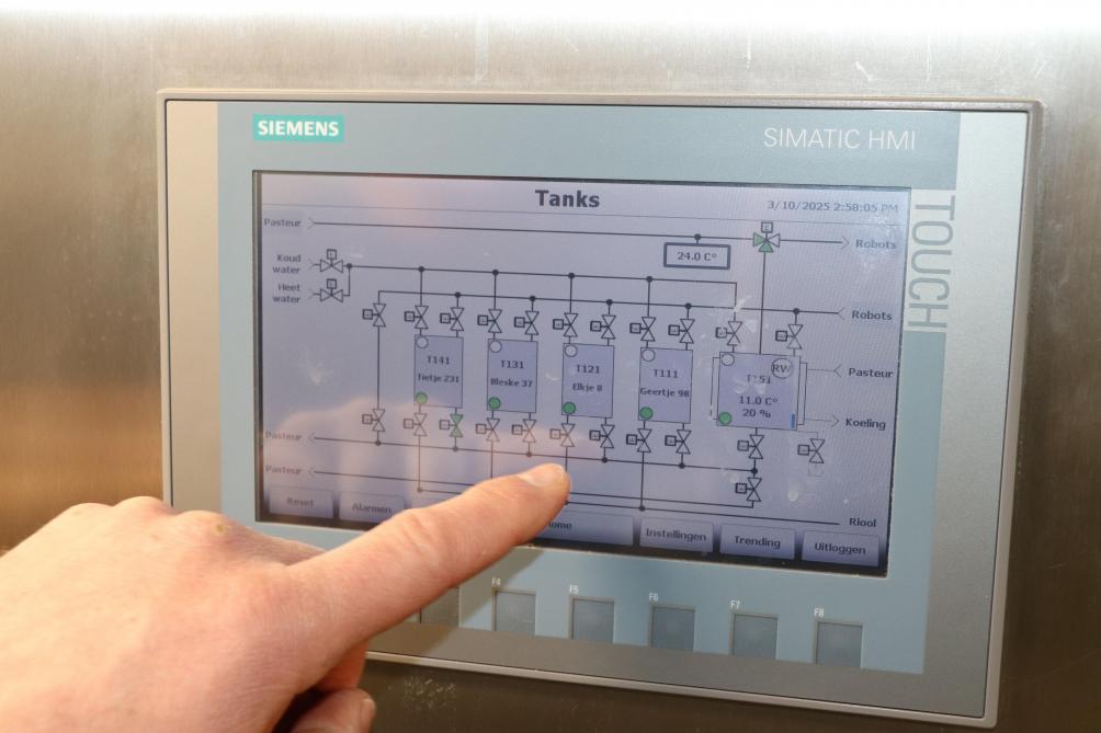 De vet- en eiwitpercentages blijven ongewijzigd. Zoals de koe ze geeft, gaat het ook de fles in.
