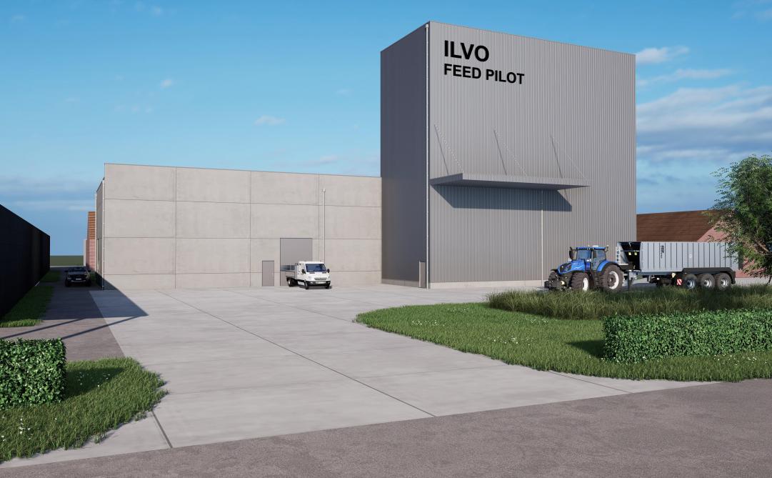 De nieuwbouw omvat een grote en een kleine productie-eenheid en een loods.