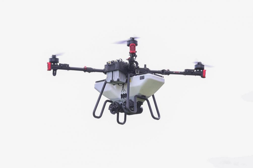 Een zaaidrone kan een oplossing bieden als de bodem onberijdbaar is.