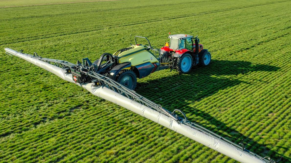 Luchtondersteuning op de spuitboom is een techniek die Hardi al 30 jaar aanbiedt.