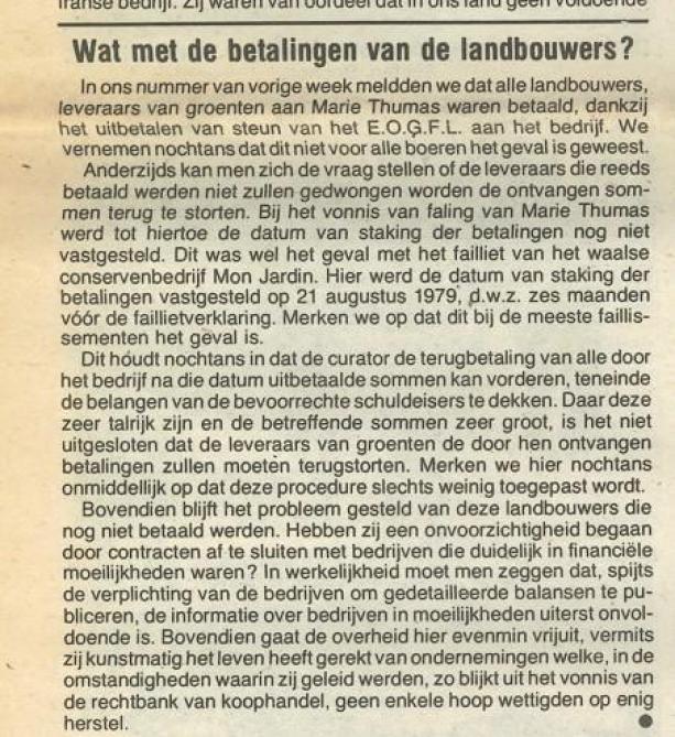 betaling landbouwers