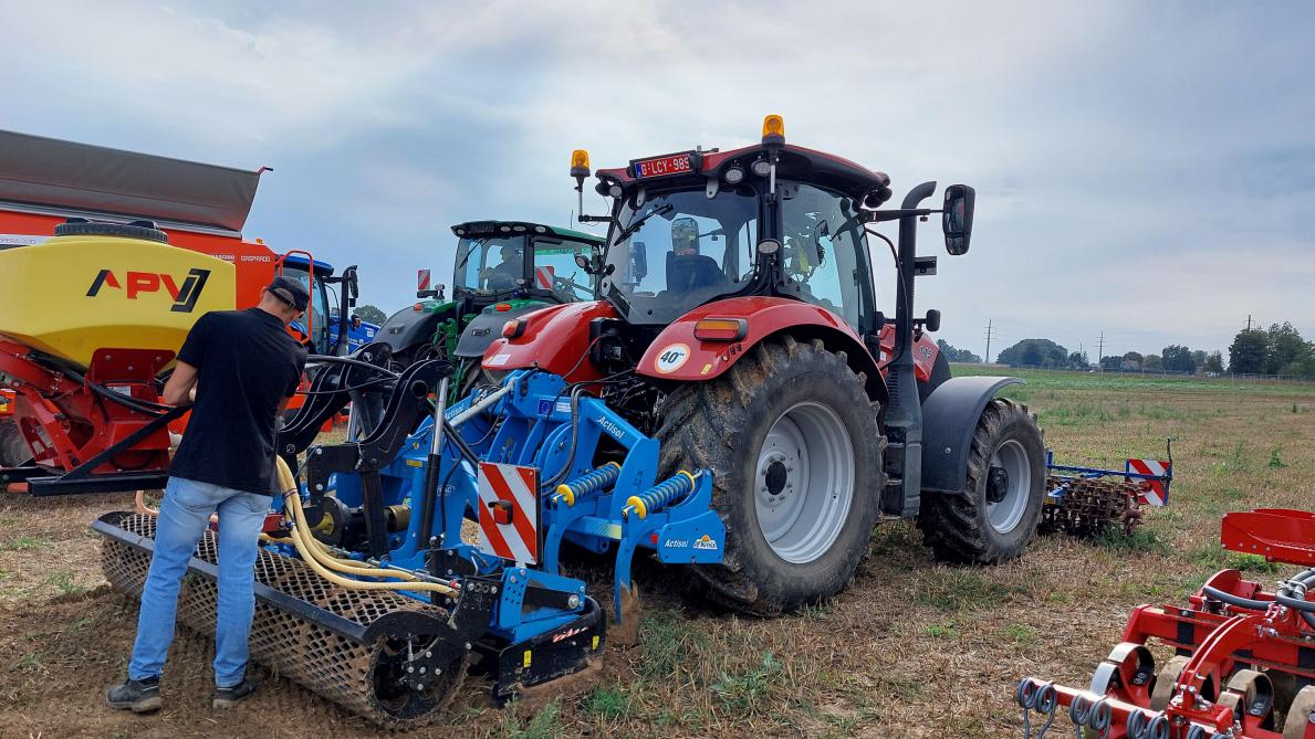 Actisol-diepgronder met rotoreg en zaaimachine.