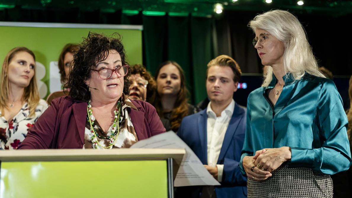 BBB-leider Caroline van der Plas reageerde ontgoocheld maar strijdvaardig: “Politiek kost tijd. Het is geen sprint, maar een marathon.”