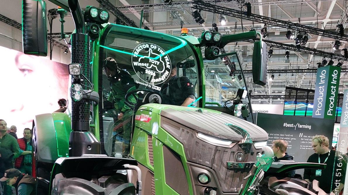 De Fendt 516 Vario won de Tractor of the Year- award in de MidPower- categorie.