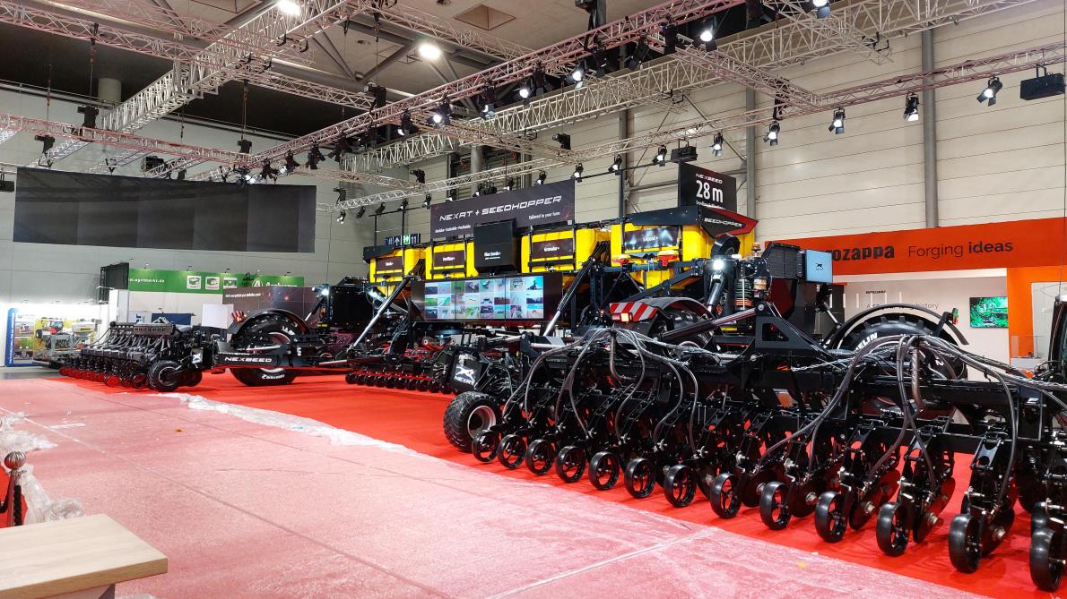 Nexat heeft oplossingen om tot 28 m breed te zaaien.