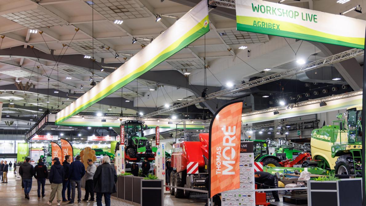 Er worden opnieuw thema-eilanden uitgewerkt op Agribex, zoals ‘Workshop Live’.