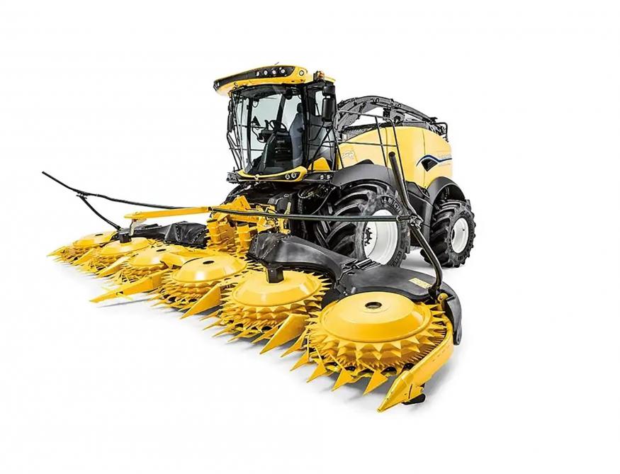 De ForageCam van New Holland analyseert de verwerking van de maïskorrels.