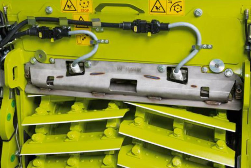 Cemos Auto Knife Condition van Claas automatiseert het slijpen van de hakselmessen.