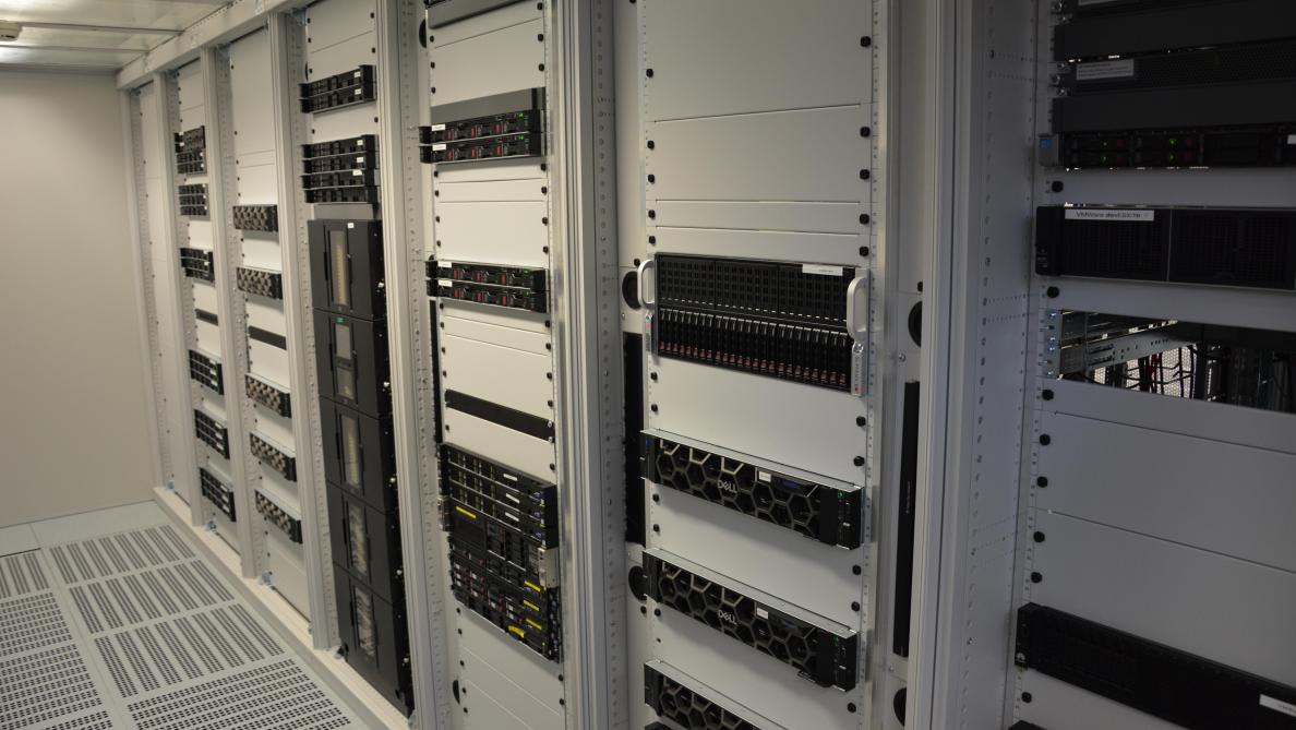 In haar onderzoekscentrum in Mol heeft VITO een indrukwekkend datacenter opgebouwd.