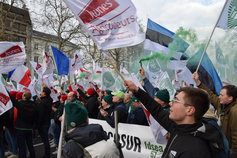 De officiële betoging verliep vreedzaam.