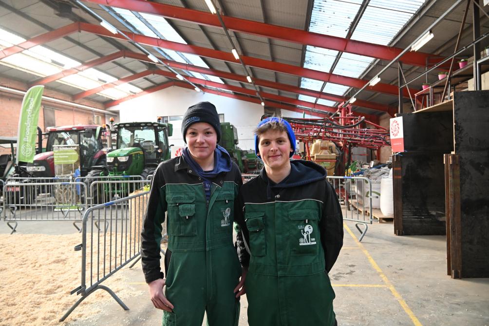 Celle Verjans en Robbe Hardy namen met veel enthousiasme deel aan de praktijkdag.